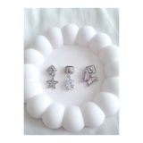 bijoux uniques Çelik Yıldız&Ay&Kelebek İtalyan Charm