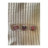 bijoux uniques kalp&kurdele&yıldız çoklu kombin çelik italyan charm
