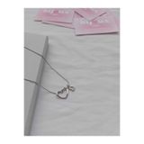 bijoux uniques Kalpli D Harfli Çelik Kolye