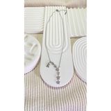 bijoux uniques Kayan Yıldız E Harfli Çelik Kolye