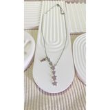 bijoux uniques Kayan Yıldız F Harfli Çelik Kolye