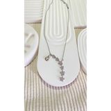 bijoux uniques Kayan Yıldız G Harfli Çelik Kolye
