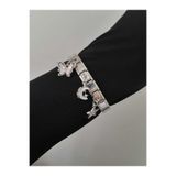 bijoux uniques Kelebek&Ay&Yıldız Figürlü Çelik italyan charm bileklik