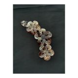 bijoux uniques muz toka desenli çiçekli topuz tokası