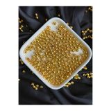 Bijumix Aksesuar 25 gram Altın Sarısı Kararma Yapmaz Kaplama Metal Gold Boncuk Takı Yapım 6 mm