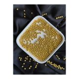 Bijumix Aksesuar 25 gram Altın Sarısı Plastik Gold Boncuk Takı Yapım 5 mm