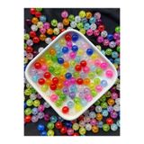 Bijumix Aksesuar 40 Adet Karışık Renkli Şeffaf 10 mm Boncuk – Takı Yapımı İçin Akrilik Plastik Yuvarlak Boncuk Seti
