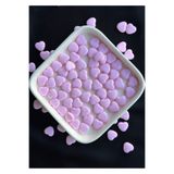 Bijumix Aksesuar 50 Adet Pembe Kalp Plastik Akrilik Boncuk (10 Mm)