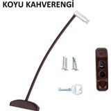 Bijutek Çelik Halatlı Kablolu Pvc Kapı Pencere Emniyet Hırsız Çocuk Güvenlik Kilidi 1 Adet