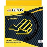 Bijutek Eltos Lavabo Açma Teli, 6 mm Kalınlık, Dayanıklı, Metal Tel, Lavabo ve Gider Borusu Açacağı, Tıkanıklık Giderici, Spiral Tel, Ergonomik Sap, Kolay Kullanım, Gider Açıcı (5 M)