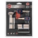 Bijutek Kale 264 CecH Hareketli Pimli Silindir 2'li Set Çelik Kapı Kilit Göbeği 68mm (Cech+Cechm) - Hareketli Pim ile Ekstra Güvenlik