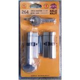 Bijutek Kale Kilit 264 Ortak Anahtarlı Tuzaklı 2'li Set (KTBS + KTBSM) Kilit Göbeği, Tuzaklı Silindir 2'li Set, Barel (68 mm, Nikel)