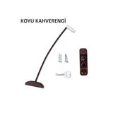 Bijutek Kidmix Çelik Halatlı Kablolu Pvc Kapı Pencere Emniyet Hırsız Çocuk Güvenlik Kilidi 5 Adet (Koyu Kahverengi)