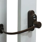 Bijutek Penkid Çelik Halatlı Kablolu Pvc Pencere Emniyet Çocuk Güvenlik Kilidi 5 ADET (Koyu Kahverengi)