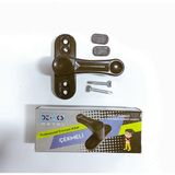 Bijutek Pvc Pimapen Pencere Cam Balkon Kapısı Güvenli Emniyet Kilidi Çocuk Emniyet Mandalı Metal 1 ADET - Koyu Kahverengi