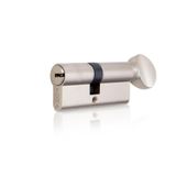Bijutek Yuma Bilyalı Mandallı Saten Renk Barel Çelik Kapı Göbeği 68mm (YM-B68BMS)