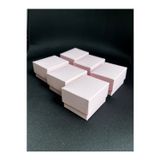 Bijuteri Kutucunuz Pembe Süngerli Yüzük Kutusu 5,5x4,5x3,5cm - 15 Adet Kullanıma Hazır/ Yapılı Kutu Olarak Sevk