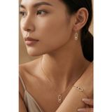 Bijuty Misika Kolye Küpe Bileklik Set-14K Altın Renk- (SÜRPRİZ HEDİYELİ)