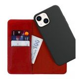 BİKAPAK LUXURY IPHONE 13 KIRMIZI CÜZDAN KILIF