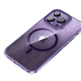 Bikapak Magfit iPhone 15 Pro Max Yaldızlı Kılıf Mor