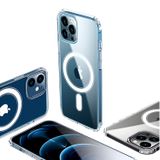 Bikapak Magsafe Air iPhone 12 Pro Max Şeffaf Koruyucu Kılıf Şeffaf