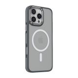 Bikapak Magstyle Apple Uyumlu iPhone 16 Pro Max Gri Kapak Kılıf