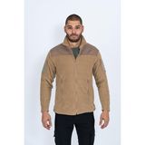 Bikatex Taktik Dik Yaka Erkek Bej Renk Polar Mont - 321 - 2XL