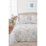 Bikaya Home Fırfırlı Desenli Çift Kişilik Yatak Örtüsü Seti - 240x260 cm - Pvc Çantalı - Günlük ve Çeyizlik