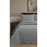 Bikaya Home Honey Comb 3D Çift Kişilik Yatak Örtüsü Seti (3 Parça) - 260x240 cm - Pvc Çantalı