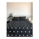 Bikaya Home Kalpli Çift Kişilik 3 Parça Yatak Örtüsü Seti - 200x240 cm (Pvc Çantalı)