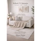 Bikaya Home Wellsoft 130x170 cm TV Battaniyesi | Yumuşak Dokulu | Hafif ve Sıcak Tutan | Koltuk & Kanepe Örtüsü