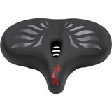 Bike And Art Ultra rahat ekstra geniş e-bike sele – elektrikli bisiklet koltuğu | – hava kanallı – 36.5x28,5 cm