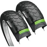 Bike Sky Obor Escort Rks Skyjet Kalın Teker Fat Bike Patlamaz Zırhlı Dış Lastik Seti 20X4.0 3 M 2 Adet Dış Lastik
