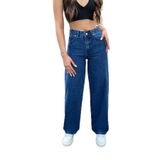 Bikelife Yüksek Bel Wide Leg Jeans, 34, BKL000001114, Lacivert, Kadın