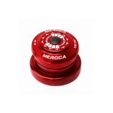 BikeWay Meroca Siyah Furş Takımı Rulmanlı 44/56mm Straight Fork Uyumlu Bisiklet Konik Normal Kadro Kırmızı
