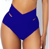 Bikini Alt Yeniz Sezon Yüksek Bel Bikini Altı - Saks Mavi - 44