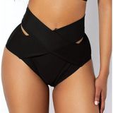 Bikini Alt Yeniz Sezon Yüksek Bel Bikini Altı - Siyah - 34