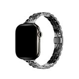 Bikordon Apple Watch Uyumlu Argenta Elegance Gümüş Çelik Akıllı Saat Kordon