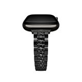 Bikordon Elegance Apple Watch Uyumlu Vanta Siyah Çelik Akıllı Saat Kordon