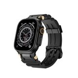 Bikordon Gripline Apple Watch Ultra Uyumlu Blackout Siyah Akıllı Saat Kordon