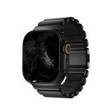 Bikordon Titaflex Apple Watch Ultra Uyumlu Obsid Siyah Titanyum Akıllı Saat Kordon