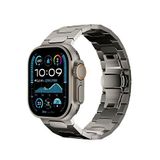 Bikordon Titanova Mat Starlight Apple Watch Uyumlu Titanyum Gri Akıllı Saat Kordon