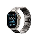 Bikordon Titanova Naturel Apple Watch Uyumlu Titanyum Bej Akıllı Saat Kordon