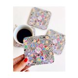 Bikutumutluluk Anı Yaşa Doodle Bardak Altlığı