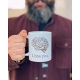 Bikutumutluluk Doktor Kupa - Doodle I Lobe You Kupa Bardak