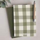 Bikutumutluluk Haki Yeşil Oduncu Gömlek Deseni Defter