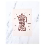 Bikutumutluluk Hediyelik - Kahvesever Moka Pot Mottolu Hediye Kartı