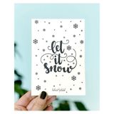 Bikutumutluluk Hediyelik - Let It Snow Mottolu Hediye Kartı