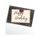 Bikutumutluluk Hediyelik - Mühürlü Happy Birthday Mottolu Hediye Kartı