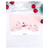 Bikutumutluluk Hediyelik - Yılbaşı Kartpostal Serisi- Mutlu Kardan Adam Mottolu Hediye Kartı